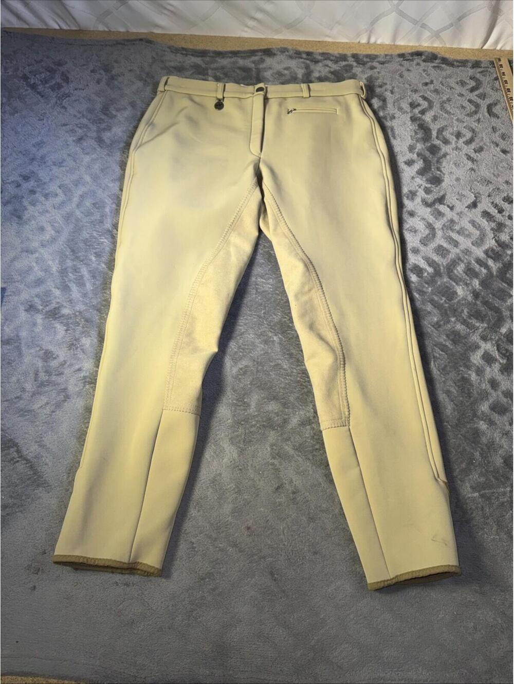 Pikeur Lugana Soft-Shell Breeches Women’s USA Size 34 Beige Equestrian NICE !!!!